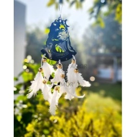 BS AMOR Dream Catcher Car Hanging White Colour Shivji Car Hanging ~ Handmade Hanging Wall Hangings, Garden, Car, Outdoor, Bedroom Pack of 1
