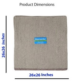 Ramanta Cotton Floor Cleaning Cloth (Pocha) for Mopping 26X26 Inch (2Pc, Off-White)