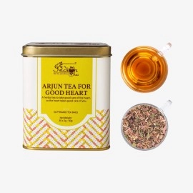 The Indian Chai-Arjun Tea for Good Heart 30 Pyramid Bags | Promotes Heart Health, Controls Blood Pressure | Herbal With Arjuna Chhal, Ashwagandha, Brahmi | Ayurvedic, 60g