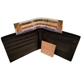 anciently Kuber Card of Abundance For Wallet | Kuber Yantra Numbers Small 2 Inch X 2 Inch Copper Yantra Brown Colour 1 Piece