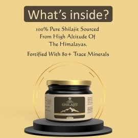 Indus Organics Pure Himalayan Original Shilajit/Shilajeet Resin (25gm) for Men and Women | Strength | Stamina | Focus | Vitality | Performance | Immunity | Certified |