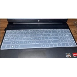 RAYA Silicone Keyboard Cover for HP Pavilion 15 [ 15s-fy 15s-fq 15s-eq ] Series laptops | Also fit for HP Pavilion 15 [15-dk 15-ec ] Series Gaming Laptops (Transparent)