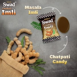 Swad Imli Candy Jar 200 Toffee (Khata Mitha Tamarind Masala) & Swad Original 50 Toffee Pack, 2 units