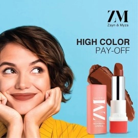 ZM Zayn & Myza Rich Matte Creamy Bullet Lipstick, 4.2 g (Forbidden)