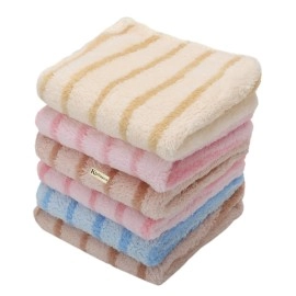 Khillayox Microfiber Small Size Face Towel/Handkerchief/Rumal - 400 GSM/Extra Soft and Super Absorbent Face Towels for Women\'s, Kids and Newborn Babies - Set of 6 (25x25 cm) - Multicolor 1