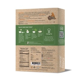 ORGANIC WISDOM-Back to Roots Jowar Rava (Millet Rava) 400 grams| Gluten Free |Healthy Breakfast | Rich In Protein & Fiber| | Natural Farming & Stone Grounded|Diet Food