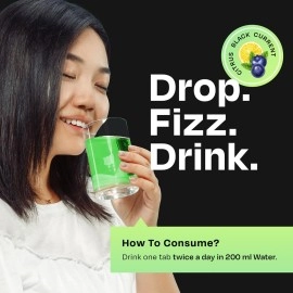 Auric Liver Detox Effervescent | 20 Tablets Fizzy Water with 10 Ayurvedic Herbs | Clinically Researched Therapeutic Ingredients | Drop, Dissolve, Fizz, Drink (20)