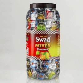 Swad Mixed Chocolate Candy | Meetha Pan, Imli, Kopiko Coffee, Pulse Kacha Aam, Orange + Vitamin C | Jar, 300 Toffees