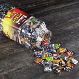 Swad Mixed Chocolate Candy | Meetha Pan, Imli, Kopiko Coffee, Pulse Kacha Aam, Orange + Vitamin C | Jar, 300 Toffees