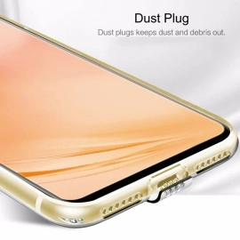 TheGiftKart Best Camera Protection Back Cover Case For Vivo V23 5G|Ultra Clear Soft Case|Inbuilt Dust Plugs & Anti-Slip Grip|Slim & Protective Back Case Cover For Vivo V23 5G (Silicone|Transparent)