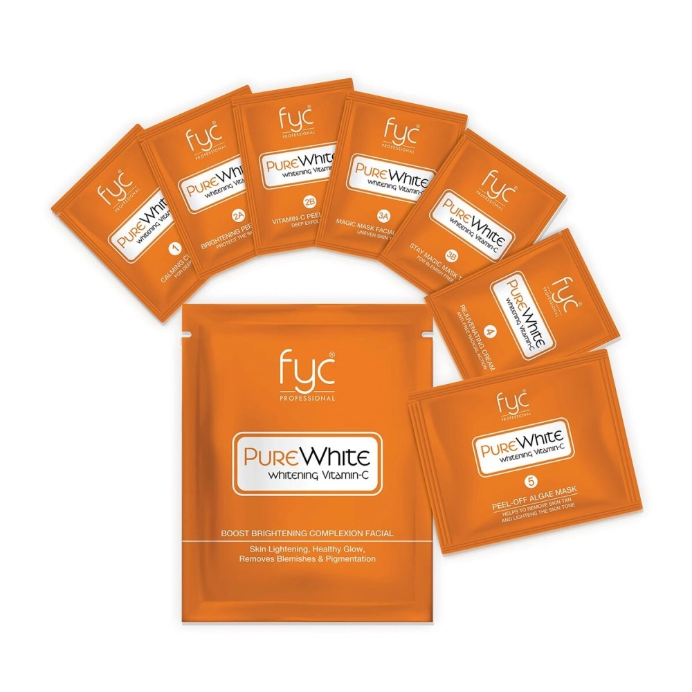 FYC Professional Yavi Cosmetics PURE WHITE VITAMIN-C FACIAL KIT Pouch One time Use