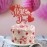 FestikoRed Glitter Happy Valentines Day Cake Topper,Happy Valentines Day Party Decorations,Girls Valentines Day Cake Topper for Valentine\'s Day Theme Wedding Anniversary Party Cake Decor Supplies