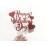 FestikoRed Glitter Happy Valentines Day Cake Topper,Happy Valentines Day Party Decorations,Girls Valentines Day Cake Topper for Valentine\'s Day Theme Wedding Anniversary Party Cake Decor Supplies