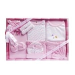 DADDY - G New Born Unisex Baby\'s Gift Set -13 Pieces (Pink)