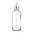 nsb herbals 100 ML Clear/Transparent Round Empty Glass Bottle/Glass Dropper/Silver Colour Ring/Silicon White Teat, Refillable, For Essential Oils, Perfumes (Pack Of 1)
