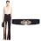 Sunkizzrs Waist Belt Womens for Dress - Stretchable Belts for Women Stylish - Broad/Fancy/Embellished Belts - Waist Rhinestone Ladies Designer Waistband Belt For Skirt, Black, Free Size