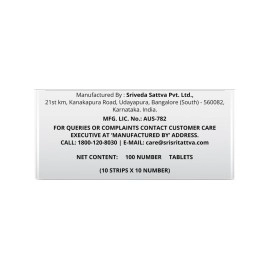 Sri Sri TATTVA Shuddhta ka Naam NAOQ19-Anti Viral|Immunity Booster|Treatment for Mild to Moderate Cases of viral Infection|Sore throat,Headache|200 Tabs|10 Strips x 10 Tabs 500mg (Pack of 2)