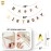 Indy Toys And Fashion ITAF Birthday Decoartion -13 Letter DIY White Gold Happy Birthday Cardboard Banner For Kids, Boy, Girl, Husband, Wife Birthday Party (WHITE)