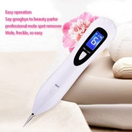 Concepta LCD Screen Display Beauty Mole Removal Sweep Spot Pen Painless Tattoo Wart Speckle Remover Pen Beauty Portable Care Equipment (Multicolor)