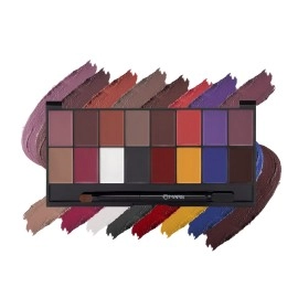 MARS Infinity Lip Palette | Demi Matte | 16 Colors to Infinte Lipstick Colors | Free Spatula Applicator (36.0 gm) (01+02-Multicolor)