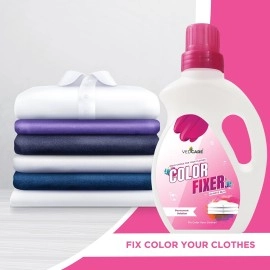 Vedcare Fabric Color Fixer Liquid For Clothes, Works for Silk, Cotton, Georgette And All Fabric 1L, Fresh
