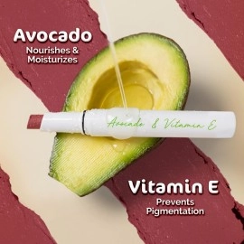 MAMAEARTH Moisture Matte Longstay Lipstick with Avocado Oil & Vitamin E for 12 Hour Long Stay-01 Carnation Nude - 2 g