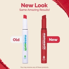 Mamaearth Moisture Matte Longstay Lipstick with Avocado Oil & Vitamin E for 12 Hour Long Stay - 07 Raspberry Scarlet - 2 g