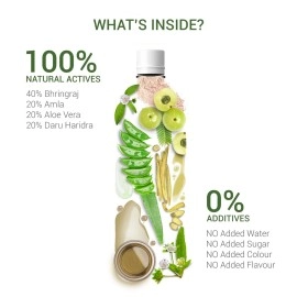 Sesa Ayurvedic Hair Care Juice - for Hair Fall control & Hair Growth - with Bhringraj, Aloe Vera, Amla & Daru Haridra, 1L