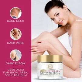 BIOLY WHITE CHARM with green leaf Advanced Plus Underarm Whitening Cream (Dark Sports Removal Cream) - 50 Gm