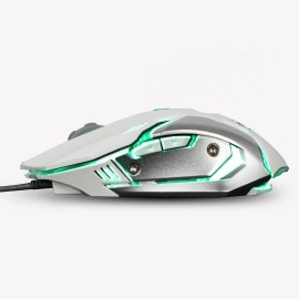 Zebronics Zeb-Transformer-M Optical USB Gaming Mouse with LED Effect(White)