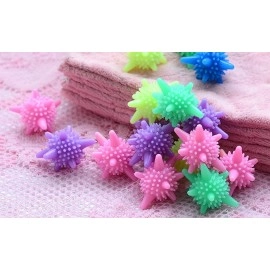 Perfect Pricee Polyvinyl Chloride Laundry Balls For Washing Machine Reusable Tangle-Free Clothes Softener Dirt Lint Remover- Multicolor(Pack of 10)