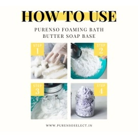 Purenso Select - Foaming Bath Whip Base, 500g I 100% Pure Sulfate Free, Vegan, Foaming Bath Butter Base Whipped