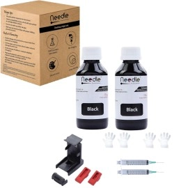 Needle Cartridge Refill Ink 4x100gms (CMYK Combo) | Compatible with Inkjet Printers | Easy Ink Refilling Solution