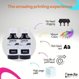 Needle Cartridge Refill Ink 4x100gms (CMYK Combo) | Compatible with Inkjet Printers | Easy Ink Refilling Solution