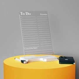 3 Lines Acrylic Board Daily Planner for Desk (24 X..