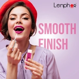 Lenphor Lasche It Liquid Lipstick For Professional Makeup Creamy Soft Long Lasting Moisturizer Lip Gloss 100% Veg 02, 5g (Bloom Fuchsia)