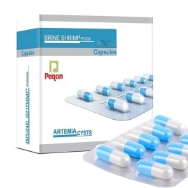 VAYINATO Pezlifeworld Peqon Artemia Cysts Brine Shrimp Eggs with 90% Hatching Rate For Baby Fish (1 Strip (10 Capsules))