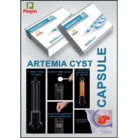 VAYINATO Pezlifeworld Peqon Artemia Cysts Brine Shrimp Eggs with 90% Hatching Rate For Baby Fish (1 Strip (10 Capsules))