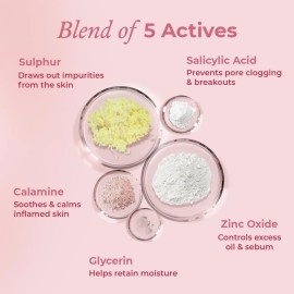 The Pink Foundry Acne Spot Corrector with Salicylic Acid & Sulfur for Active Acne, Blackheads & Whiteheads | Reduce pimple with overnight use | All Skin Types | Dermatologically Tested | 15ml