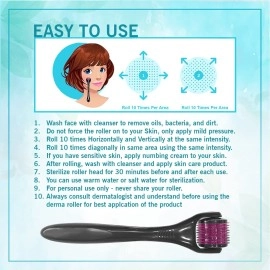 Epyz New Model Derma Roller Cosmetic Micro Needling Instrument with 540 Needles for Acne, Skin, Hair Loss, With Free Storage Case [ Pack Of 1 ] (Pink, 0.5mm)