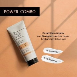 Deconstruct Skin Soothe Moisturizer | 1% Ceramides + 0.2% Bisabolol Lightweight Cream Moisturiser | For Dry to Combination Skin | 50 gm