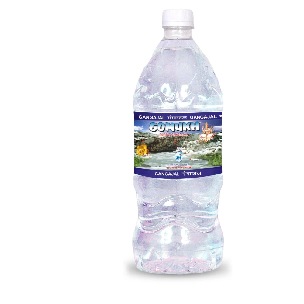 GOMUKH Gangajal 1000ML The Purest Holy Water Directly From Gangotri Valley Approved By Govt. Of Uttrakhand For Puja Purposes 1 Litre 1 Ltr