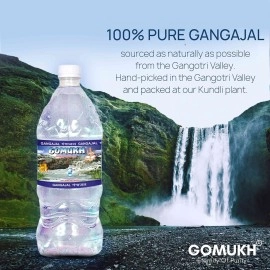 GOMUKH Gangajal 1000ML The Purest Holy Water Directly From Gangotri Valley Approved By Govt. Of Uttrakhand For Puja Purposes 1 Litre 1 Ltr