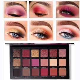 HUDACRUSH BEAUTY New Nude and Rose Gold Remastered Edition Eyeshadow Palette, Matte and Shimmer Finish