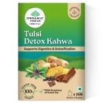 ORGANIC INDIA Tulsi Detox Kahwa 25 IB || Cleanse & Cold Relief || Improve Digestion & Detoxification || Tulsi Tea - 25 Tea Bags