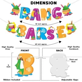 Festiko Happy Holi Decoration Combo 27 Pcs of Photo Booth Props+1 Set Holi Banner,Holi Decoration Items for Party Holi Decorations, Party Decoration Colourful Banner for Holi Party (Pack of 28)