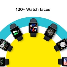 Redmi Watch 2 Lite - Multi-System Standalone GPS, 3.94 cm Large HD Edge Display, Continuous SpO2, Stress & Sleep Monitoring, 24x7 HR, 5ATM, 120+ Watch Faces, 100+ Sports Modes, Womens Health, Black