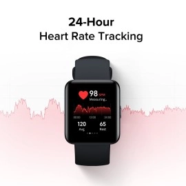Redmi Watch 2 Lite - Multi-System Standalone GPS, 3.94 cm Large HD Edge Display, Continuous SpO2, Stress & Sleep Monitoring, 24x7 HR, 5ATM, 120+ Watch Faces, 100+ Sports Modes, Womens Health, Black