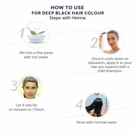 IndusValleyBioOrganic Indus Valley Bio Organic 100% Organic and Herbal Indigo Powder, for Natural Hair Coloring, Arrests Early Greying & Protects hair from Damage - (200g+50g)