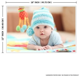 PRINTNET New Born Baby Girl,Boy Poster for Wall Pregnant Women Cute Large Posters in Room Bedroom with Big Size Gloss Finish, Size - 12 x 18 Inch, Set of 4 Photo